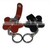 Wholesale China Leather USB Flash Drive With Keychain,Leather USB Stick,PU USB Flash Drive With Key Ring for Gifts and Promotion