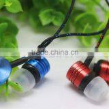 Cheap 1M Gold Red Green Silver Headphone Headset Braided Earphone With Mic For Mobile Phone thumbnail-3