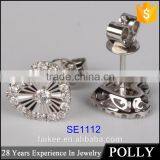 New Design Micro Set Shine Plates Silver Earrings thumbnail-5