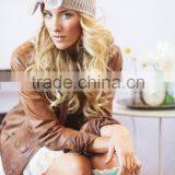 Fashion Cute Bowknot Flower Plain Knitting Lady Women Headband thumbnail-5