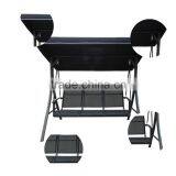 Luxury Leisure Wrought Iron Indoor Swing Chair With Stand 3 Seat Chair Swing thumbnail-6
