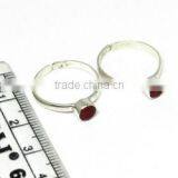 Special Secret !! Red Onyx 925 Sterling Silver Toe Rings, Unique Silver Jewelry, Sterling Toe Rings thumbnail-6