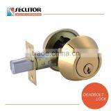Full Brass Key Deadbolt Lock for Door Bedroom