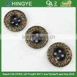 2015 hot selling 4 holes custom metal sew button for clothing M1556