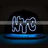 China High Quality Hip Hop Flat Led Lighted Fluorescent Hats and Caps thumbnail-1