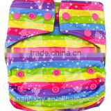 Pul fabric waterproof Bamboo Charcoal Cloth baby Diapers with hip snaps
