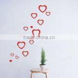 Acrylic Heart-shaped Wall Stickers/PMMA Wall Decoration/Crystal-dimensional Wall Stickers thumbnail-3