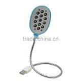 Ultra Bright USB 13 LED 13LED Light Lights Lighting Powered Flexible White Reading Lamp for Laptop Power Bank Mobile Charger Com thumbnail-2
