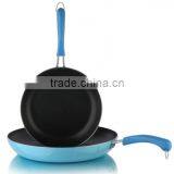 Sky Blue Color Nonstick Cooking Pan Frying Skillet Pan Pizza Pan Egg Pan thumbnail-1