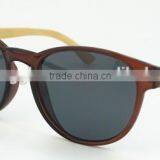 2014 New Style PC Frame With Wooden/bamboo Temple Sunglasses CE FDA UV400 TAC Polarized thumbnail-3