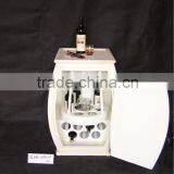 Multiple Shabby Chic Round Wood Wine Rack