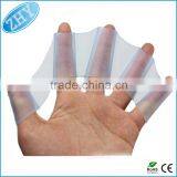 2016 Silicone Swimming Finger Webbed Gloves Frog Hand Flippers Gear Fins Palm Paddle thumbnail-1