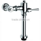 High Quality Brass Pressure Toilet Flush Valve, Self Closing Valve, Chrome Finish and Wall Mounted