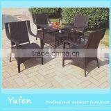 Cheap Dining Table and Chair Set Wicker Patio Furniture