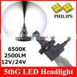 Car New Fanless Headlight Type 881/9004/9007/H1/H3/H7/H13 Led Front Headlamp Headlight thumbnail-3