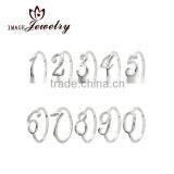 Best Selling 925 Sterling Silver Eternally Haute Stackable Number Rings thumbnail-1
