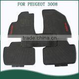 Top Quality 3D Rubber Car Floor Mats For PEUGEOT 3008 Cars