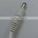 Straight Type White Shell DC Plug