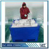 1000L Ocean-going Plastic PE Fish Chest, Fish Box, Fish Bins by Rotomolding thumbnail-1