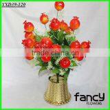 24 Heads Artificial Plastic Pomegranate Plants Decorated With Flowers Quality Choice