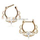 Septum Clicker Gold Plated Stainless Steel