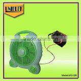 Off Grid System Powerws 16 Inch Solar Power Rechargeable Stand Water Mist Fan thumbnail-6