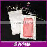 Printing Header Poly Bag White Plasic Bag With Zipper Clear Mobile Case Plastic Zipper Bags With Hanger thumbnail-1