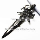 High Quality World Of Warcraft Keychain Wholesale,Sword Shaped Metal Keychain Souvenir