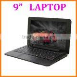 oem mini 9 inch laptop android 4.4 kitkat netbook pc dual core wm8880 wifi bluetooth external 3G wholesale in stock