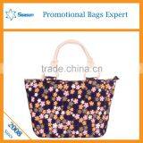 Custom Flowers Promotional Canvas Tote Shopping Cotton Canvas Bag thumbnail-4