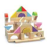 Colorful Wooden House Building Blocks