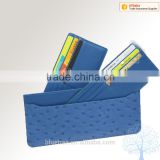 Slim Wallet Leather Credit Card Wallet RFID Blocking Wallet For Unisex
