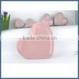 Romantic Pink Ceramic Heart Craft for Home Decor thumbnail-5