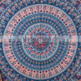 Blue Cotton Indian Tapestries Mandala Tapestry Hippie Wall Tapestry Tapestry Wall Hangings Indian Printed Tapestry Wholesale thumbnail-3