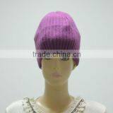 TYH002 Fashion Violet All Wool Knitted Hat for Girl
