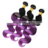 Wholesale Cheap Brazilian Body Wave Hair Two Tone Ombre Colored Hair Weave Bundles Quality Choice thumbnail-3
