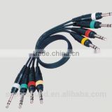 Mould 4x6.35mm stereoJACK male audio video cable