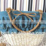 fashion straw clutch bag
