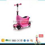 One Key Adjust Height 4 Wheel Kids Balance Bike