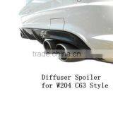 Carbon Fiber Diffuser Spoiler for Benz W204 C63 Style thumbnail-1