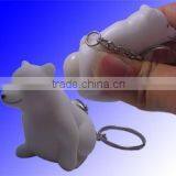 6cm Squeeze Polar Bear Keychains thumbnail-1