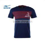 ERKE 2015 Summer Navy Style Mens Casual Round Neck Cotton t Shirt With Stripes and Anchors Pattern Wholesale t Shirt thumbnail-2