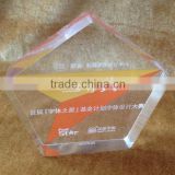 Etched 20mm Acrylic Star Shaped Award & Plaque For Souvenir Holder