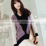 Contrast Color Woolen Sweater Designs for Ladies thumbnail-1