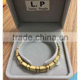 24k Gold plating magnetic bracelet for men