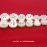 4 Holes 18L, 16L, 14L 4MM/3MM Thickness White Mother of Pearl Dress Shirt Button in High End