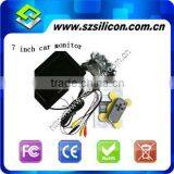 3-way Video Input 7 " Inch Car Video Monitors/car Lcd Monitor Rear View Mirror Lcd Monitor