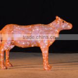 Waterproof outdoor led lighted cattle motif light
