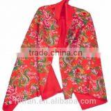 2017new Product 100% Silk Stain Long Flower Scarves thumbnail-3