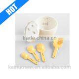 Custom Easter Chick in Egg Ceramic Measuring Cup and Spoon Set thumbnail-2